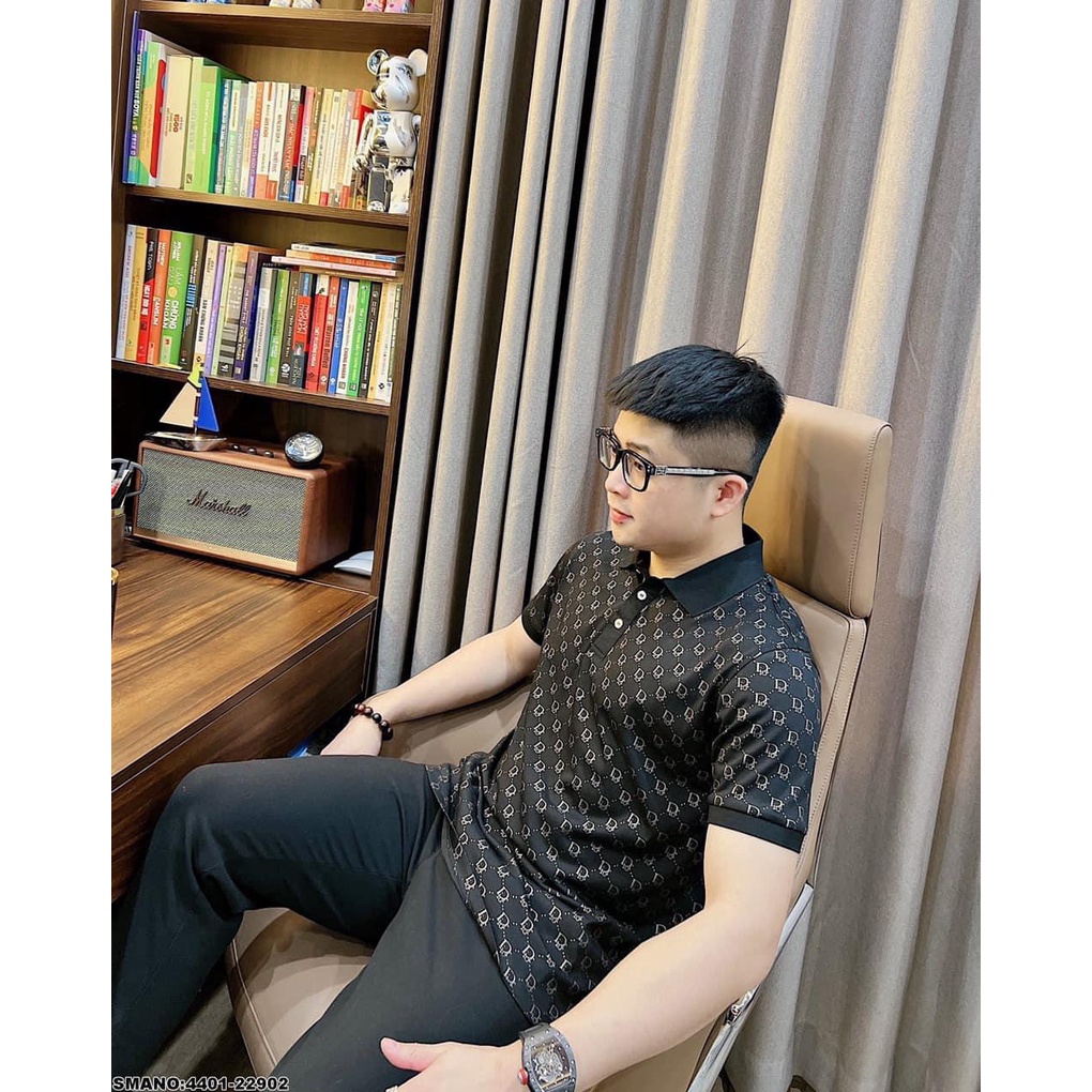 Áo polo nam, áo thun cổ polo phối họa tiết mẫu mới hàng chuẩn_KENT SHOP
