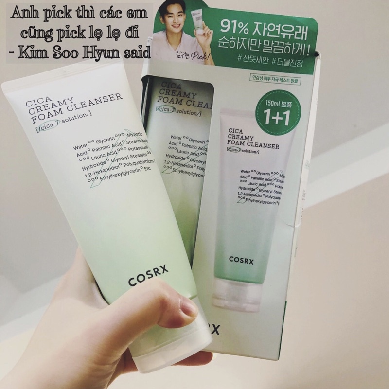 Sữa rửa mặt Cosrx CICA CREAMY FOAM CLEANSER 150ML | BigBuy360 - bigbuy360.vn