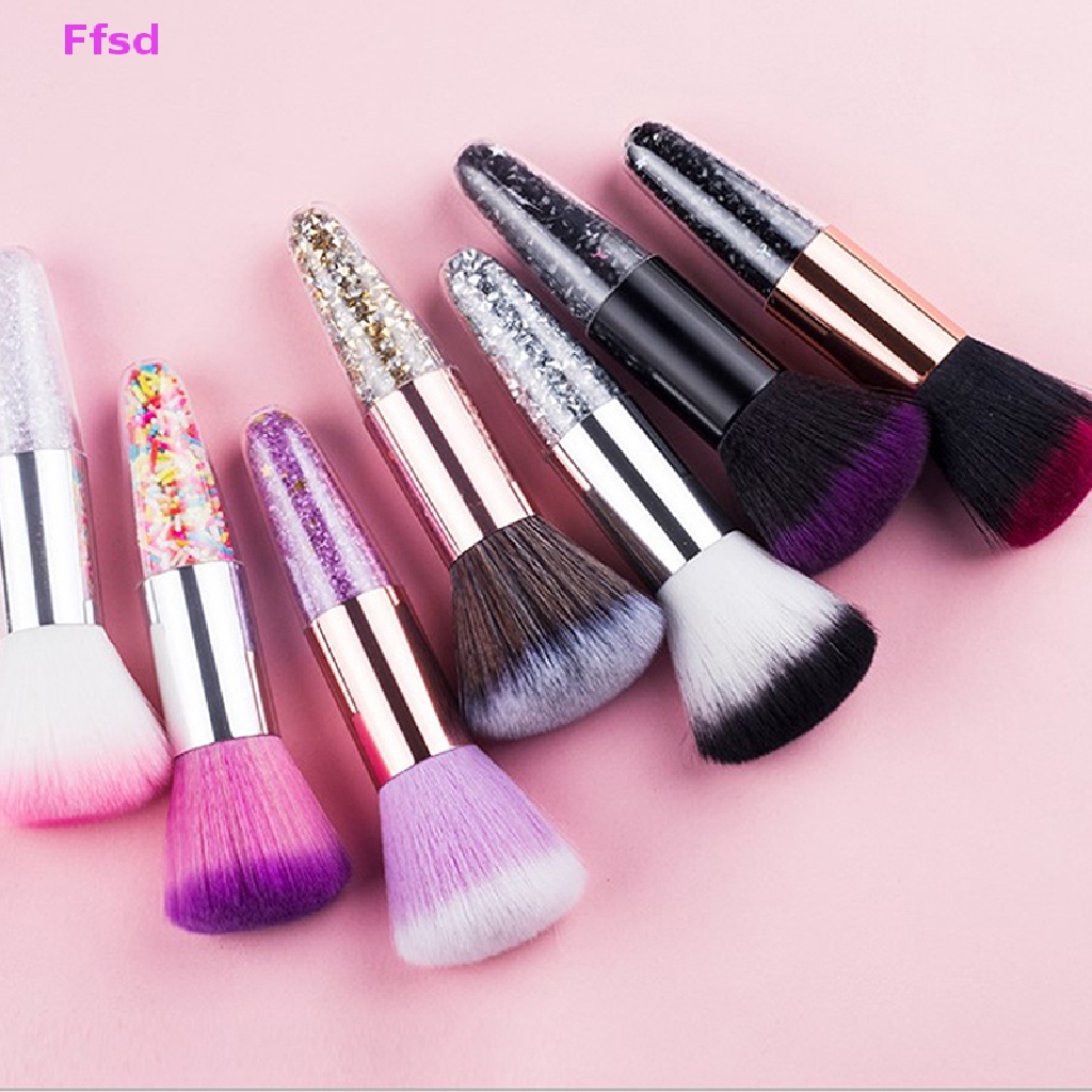 {Ffsd} 1 Cọ Trang Điểm Phấn Má Hồng Lông Xù Chuyên Nghiệp Màu Kẹo Nhỏ Gọn Bán Chạy