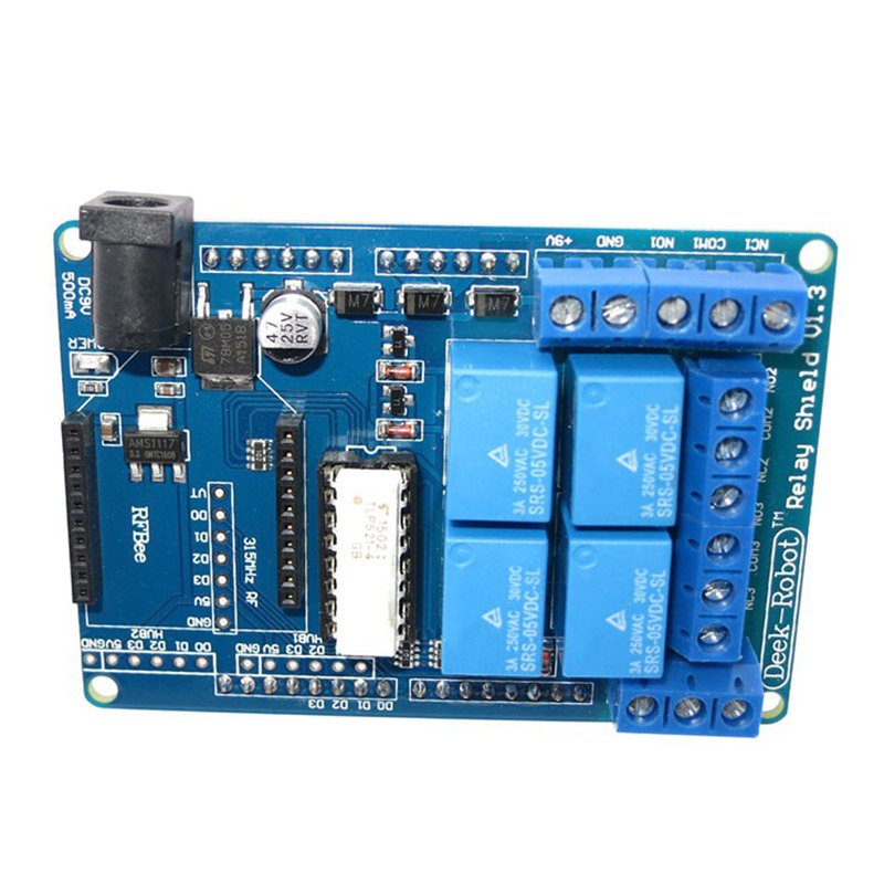 1 Bảng Mạch Mở Rộng 4 Kênh DC 5V Kèm Rơ Le V1.3