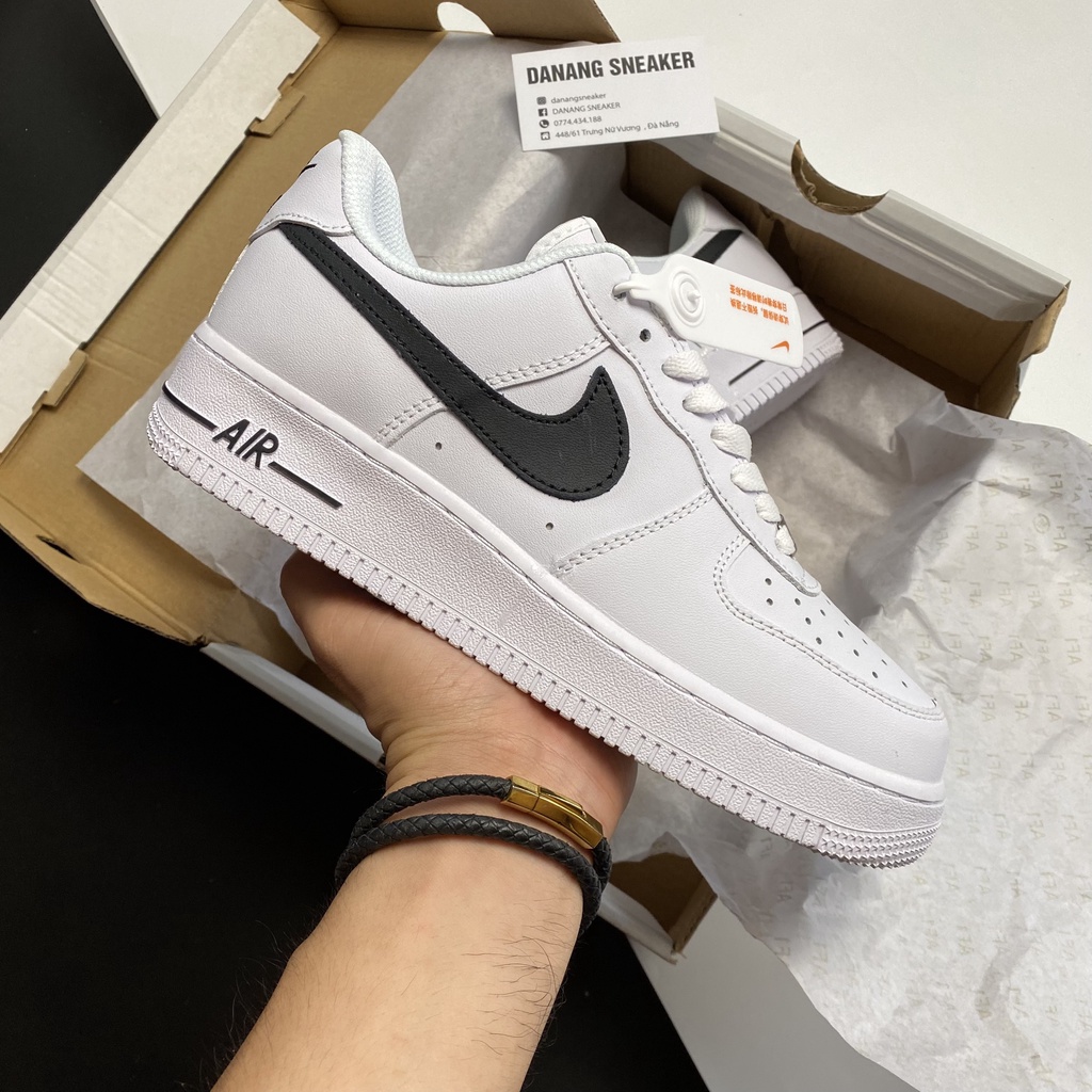 Giày Air Force 1 Low 07 White Black (Af1 móc đen) - DANANG SNEAKER | Phiên bản 1:1 chuẩn.