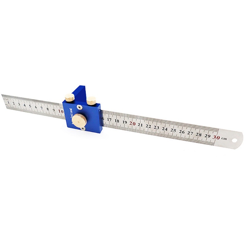 Thước Đo Đánh Dấu Kim Loại Cao Cấp 12 Trong 30Cm Dành Cho Làm Mộc