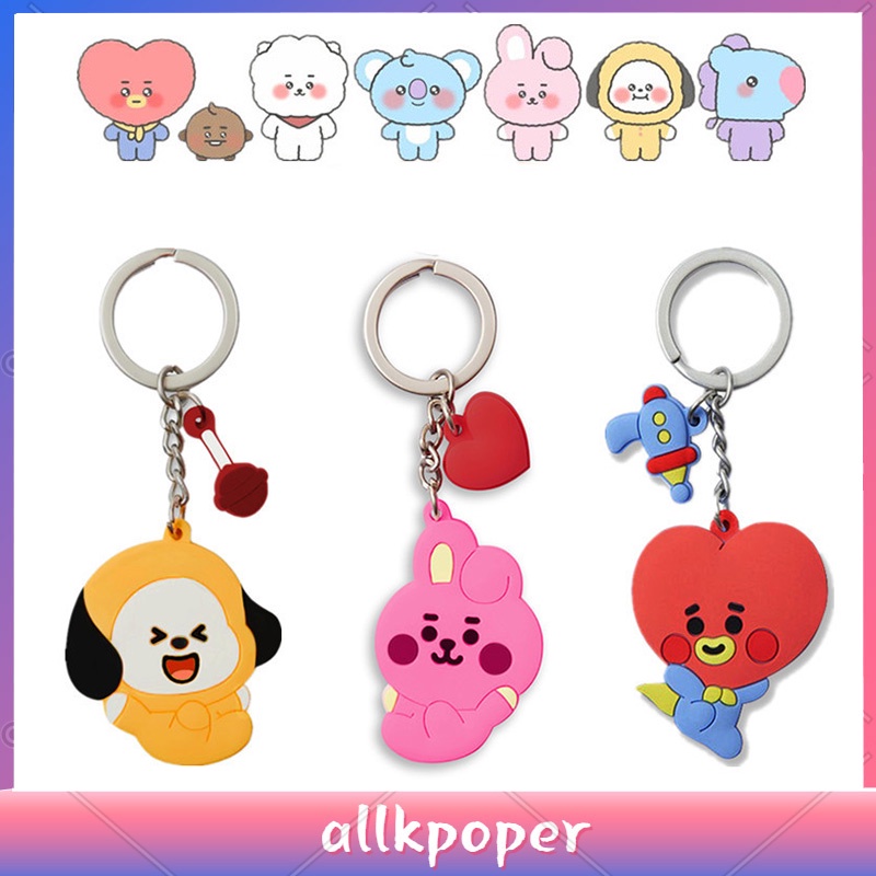 Móc Khóa Hình Nhân Vật Bt21 Bts Hoạt Hình Đáng Yêu