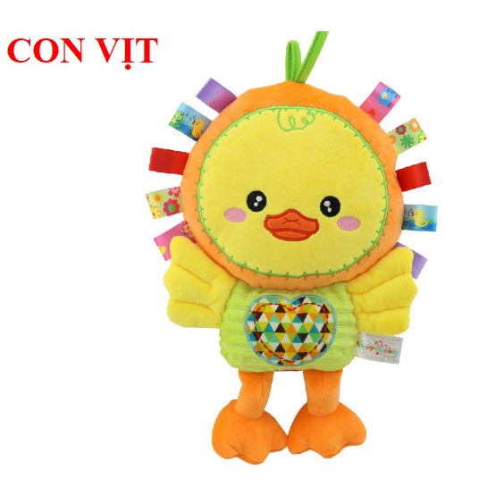 Đồ chơi chút chít/ Thú bông đa giác quan phát âm thanh Happy Monkey