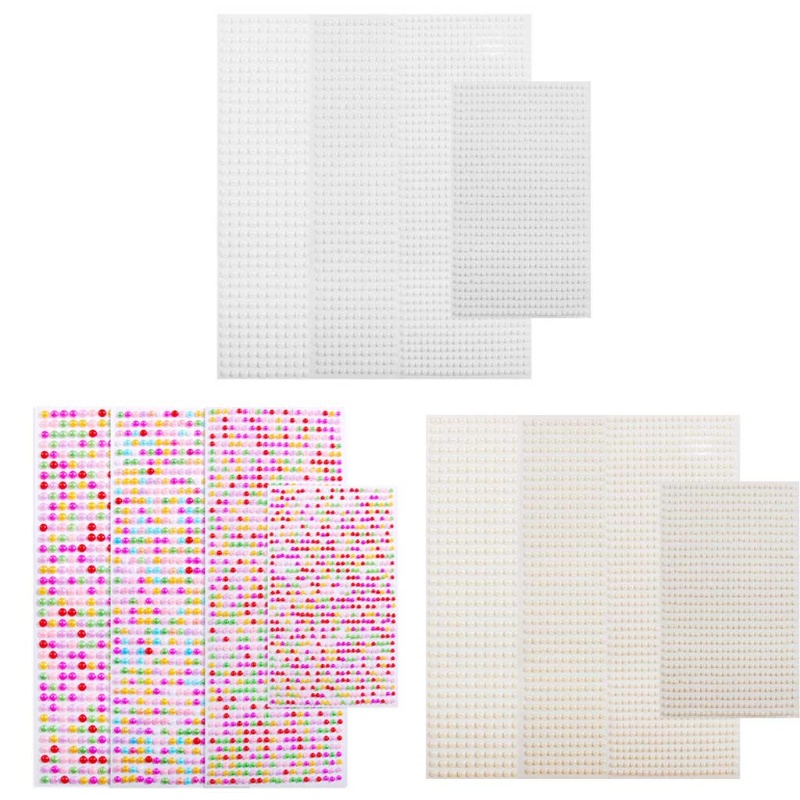 Sa Set 2800 Hạt Ngọc Trai Tròn Mini Dán Trang Trí