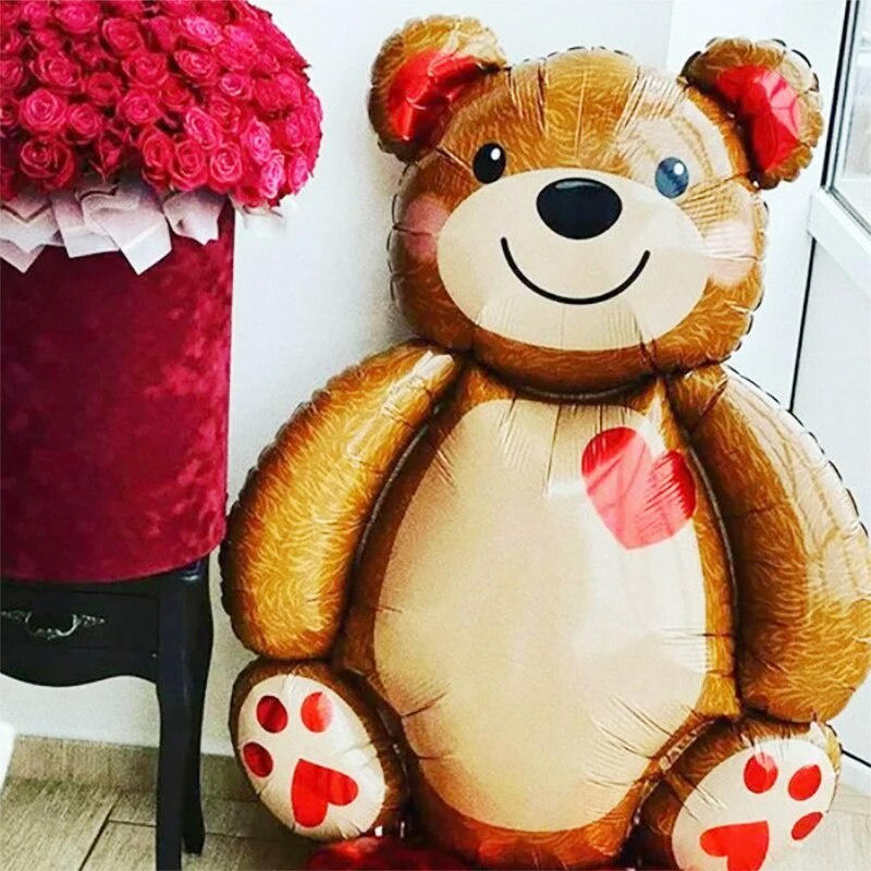 Bong Bóng Lá Nhôm Hình Chú Gấu Đáng Yêu 91cm*65cm Trang Trí Tiệc Sinh Nhật/Ngày Lễ Tình Nhân Cho Trẻ Em