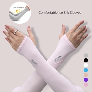 Ống Tay Áo Lụa Lạnh Không Đường May Bảo Vệ Chống Tia uv Chất Lượng Cao