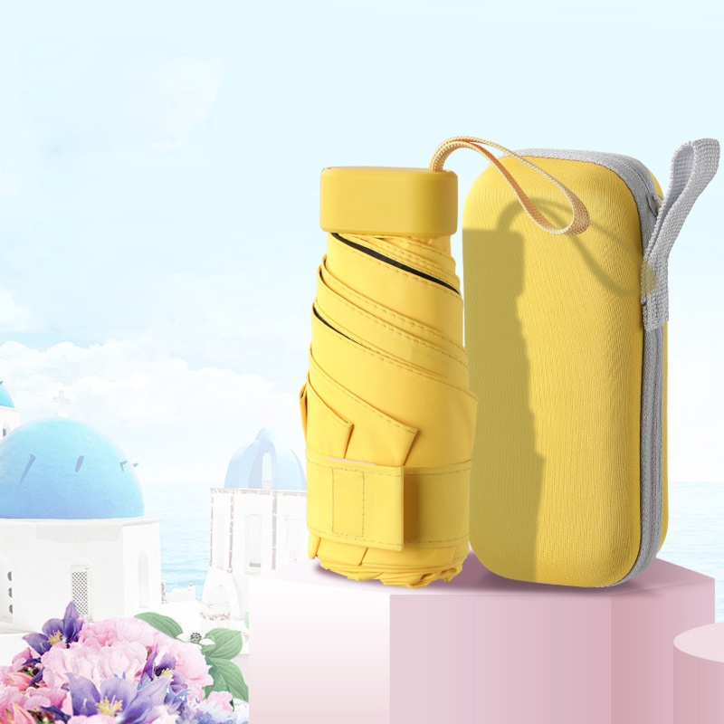 Dù Gấp Mini Chống Tia UV 14cm/5.51in Tiện Dụng Cho Nam Nữ