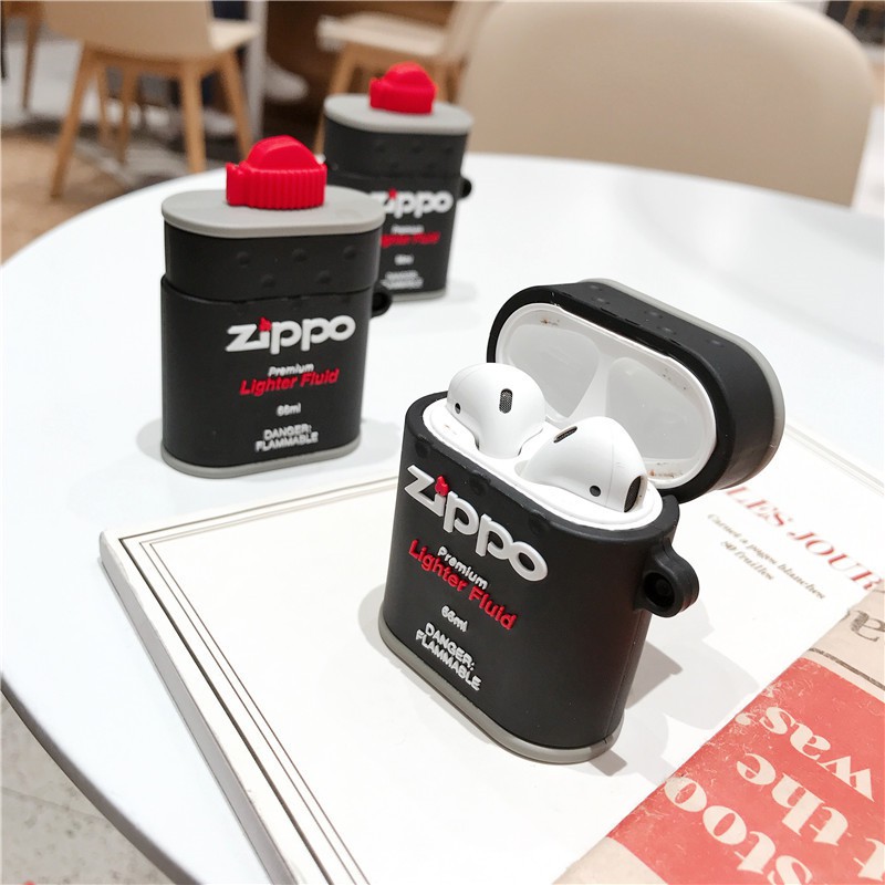 Bao Case Cho Airpods 1/ Airpods 2 Hình Bình Gas Zippo.