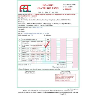 ĐỦ BILL CHEMIST- DHA HEALTHY CARE FOR KIDS 60 VIÊN