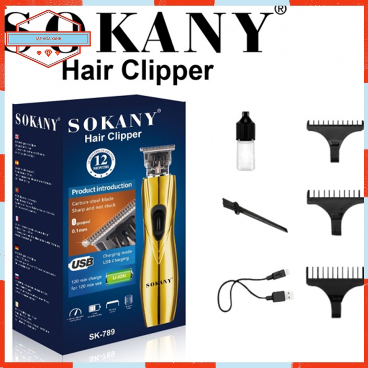 Máy Tông Đơ Cắt Tóc Đa Năng Cao Cấp Sokany SK-789 Tăng Đơ Hớt Tóc Chính Hãng