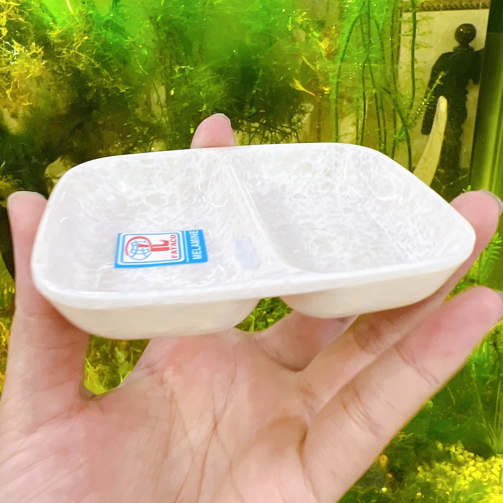 Chén Nước Chấm 2 Ngăn Nhựa Melamine Cao Cấp FATACO