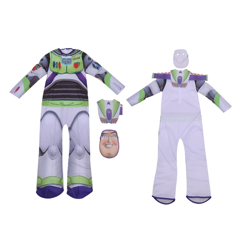 Toy Story Buzz Jumpsuit kid Cosplay Halloween Party Costume boy Gifts