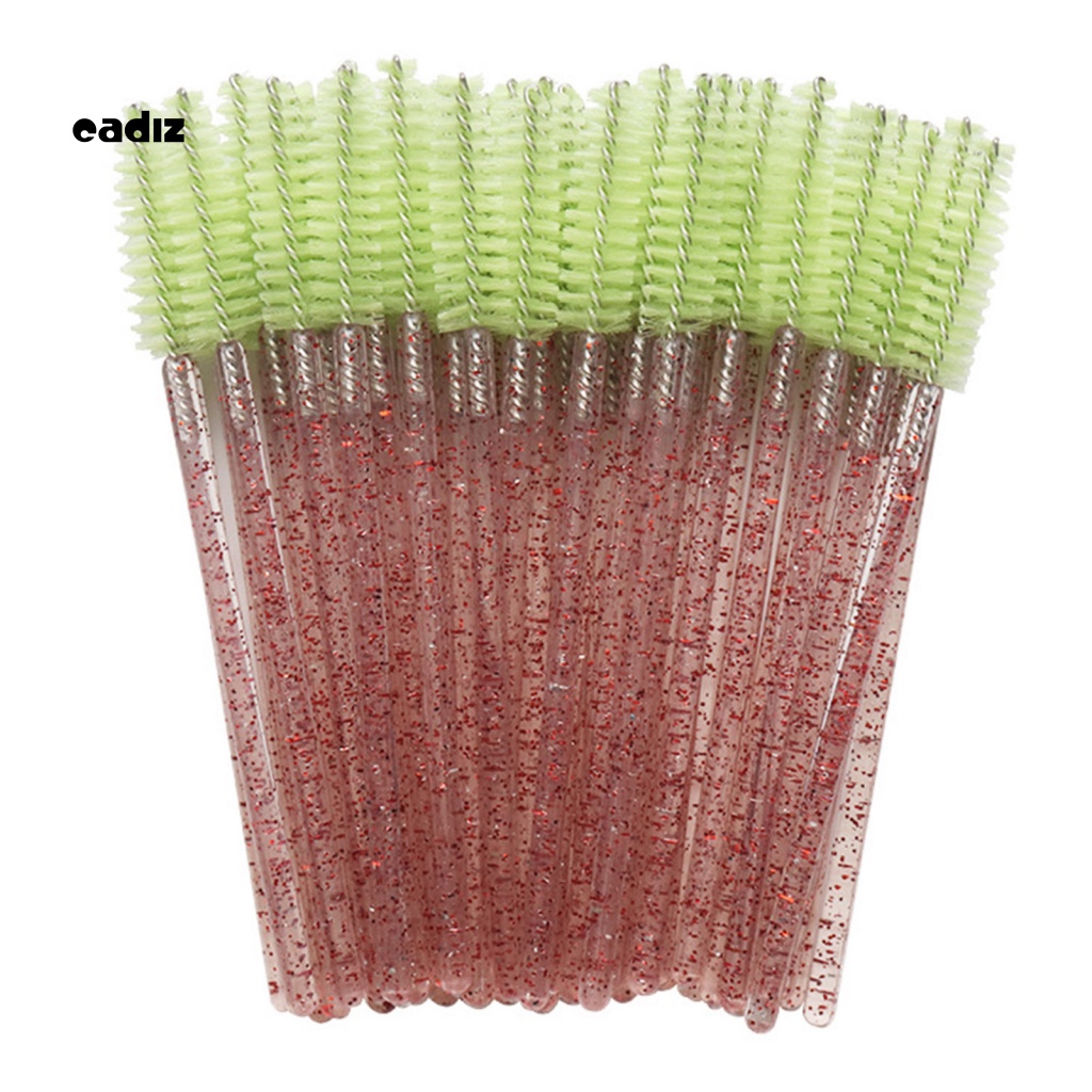 Bộ 50 Cọ Trang Điểm Lông Mi Dùng Một Lần Kiểu Pha Lê