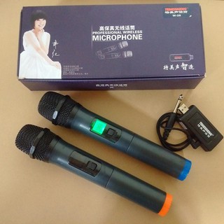 Micro Không Dây Loa Kéo Temeisheng W-28 - 2 Micro