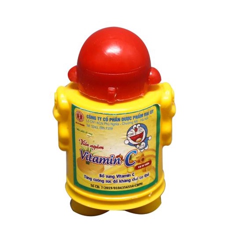 Viên Ngậm Vitamin C doremon- Đại Uy (50 viên) - Tăng cường sức đề kháng cho trẻ