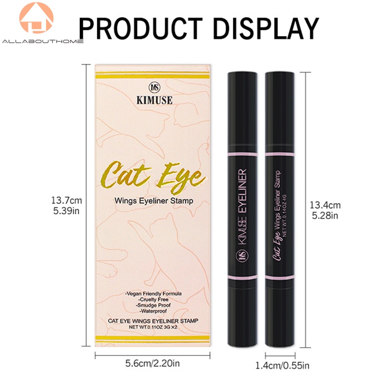 Bút kẻ mắt dạng lỏng hai đầu chống thấm nước và mồ hôi
 | BigBuy360 - bigbuy360.vn