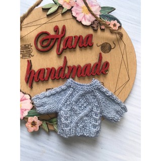 Áo len vặn thừng cho búp bê