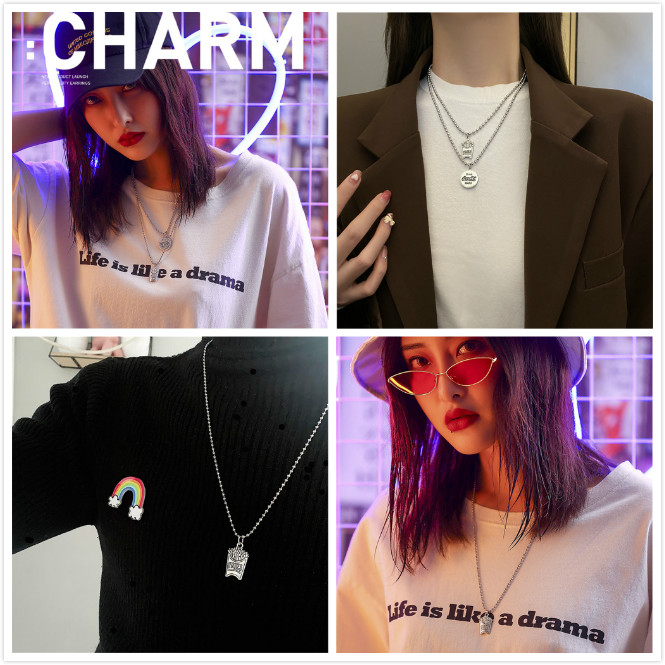 Dây Chuyền Mặt Hình Khoai Tây Chiên Độc Đáo Phong Cách Hàn Quốc Cho Cặp Đôi