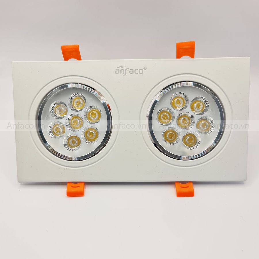 Đèn Downlight Đôi Led Anfaco AFC 771T/2 - Đèn Âm Trần 3Wx2