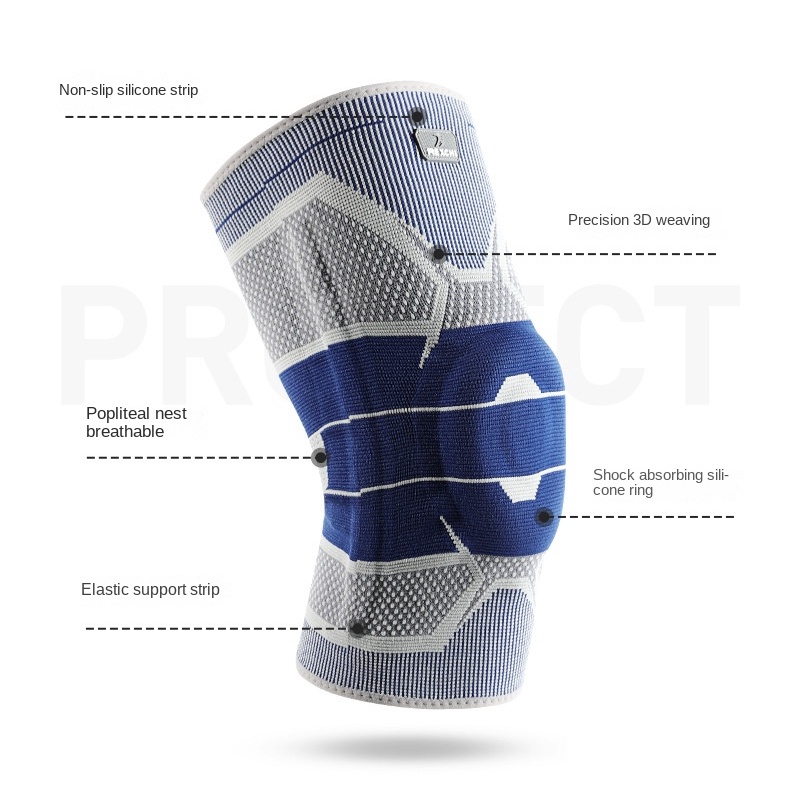 1 Đai Quấn Bảo Vệ Đầu Gối Chơi Thể Thao Bằng Silicone