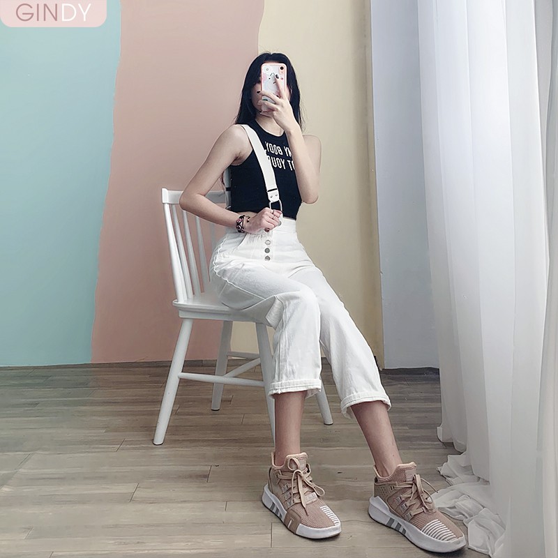 Yếm quần GINDY dáng baggy chất vải kaki dây chéo thời trang năng động Q20048 Q20009 | BigBuy360 - bigbuy360.vn