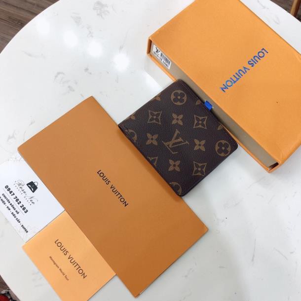 [Ảnh thật] Ví nam LV SUPER VIP‼️fullbox Louis Vuitton hoa nâu