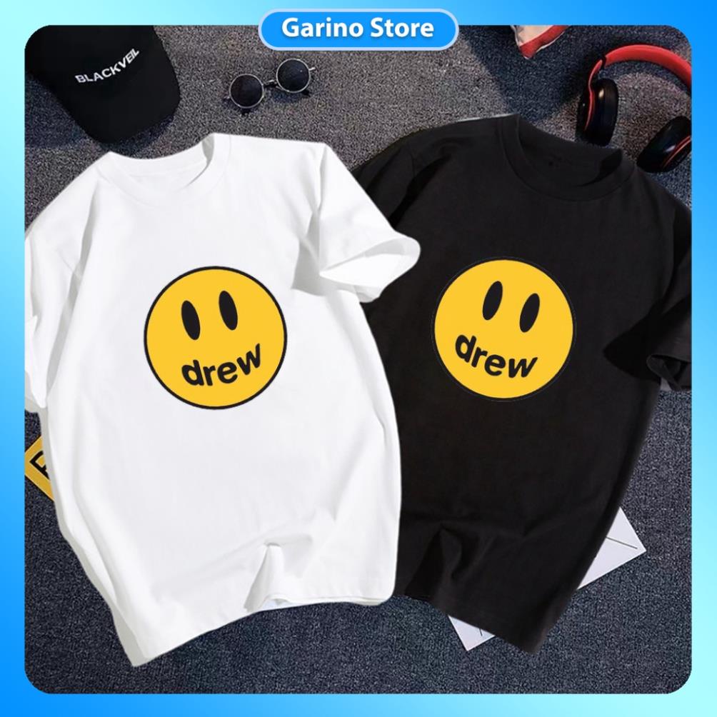 Áo thun nam nữ unisex ngắn tay không cổ đẹp Mặt Cười Drew