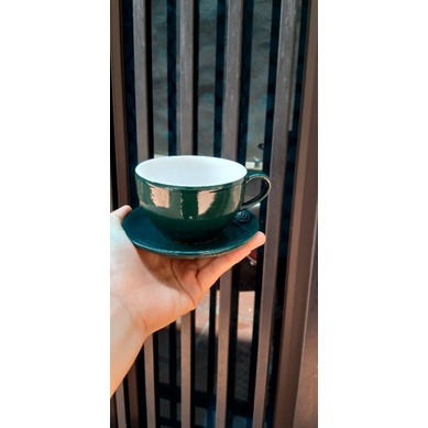 Bộ cốc cafe capuchino màu 220ml kèm đĩa