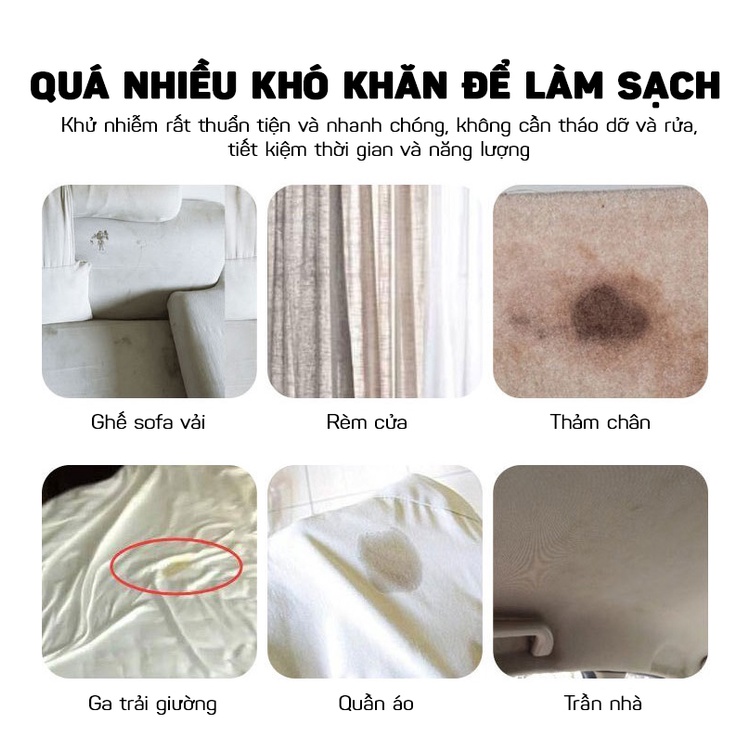 Chai Xịt Tẩy Rửa Vết Bẩn Ghế Sofa Nội Thất Bằng Vải Nỉ Cao Cấp 500ml CLEANING DOKEY99