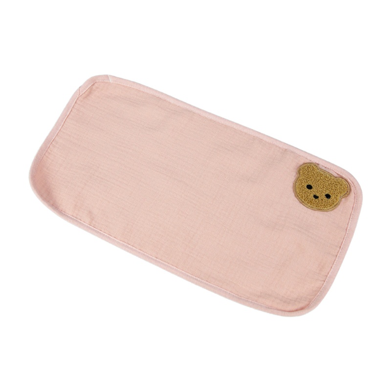 Haha Khăn Tay Cotton Mềm Mại Thấm Hút Tốt Chống Bắn Nước In Họa Tiết Gấu Dễ Thương Cho Bé