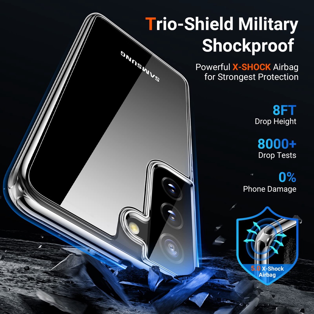 Ốp lưng silicon dẻo trong suốt cho Samsung Galaxy S22 / S22 Plus / S22 Ultra mỏng 0.6mm hiệu UltraThin - hàng chính hãng