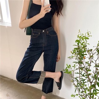 Quần Jeans Cạp cao Ống đứng [ order ]