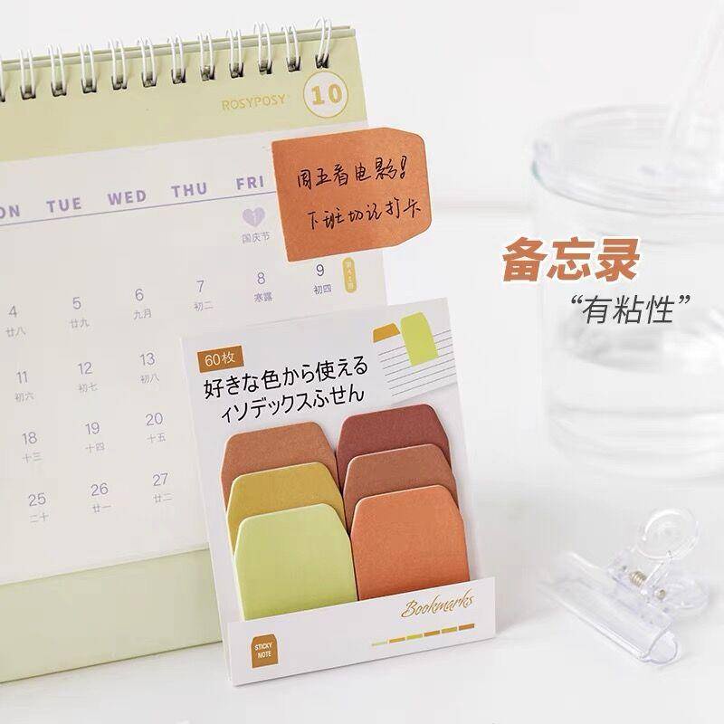 Giấy Ghi Chú Dạng Rời Màu Pastel Mới Lạ Để Làm Sổ Kế Hoạch Đánh Dấu Trang Sách Văn Phòng Trường Học