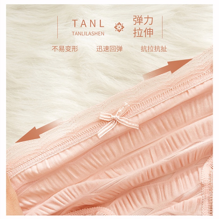 Quần Lót Su Đính Nơ Viền Ren Mát Lạnh - Subo Shop