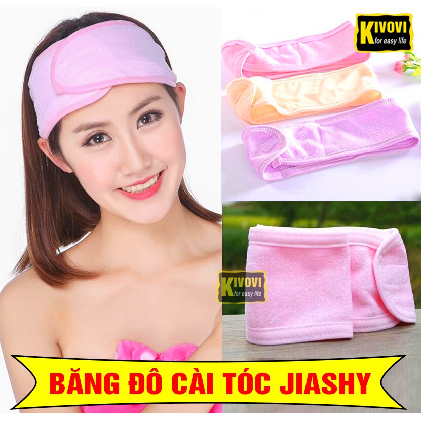 Băng Đô Rửa Mặt / Makeup Trang Điểm / Skincare Dưỡng Da - Cài Tóc Nam / Nữ Quấn Đầu Tóc Cá Tính Cute JIASHY