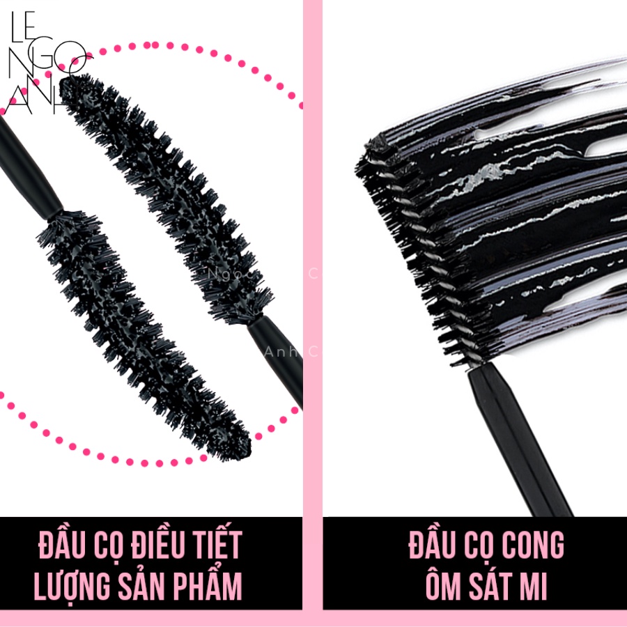 Mascara dưỡng mi, làm dày mi và cong mi Maybelline Hyper Curl không lem không trôi phiên bản Thái Lan