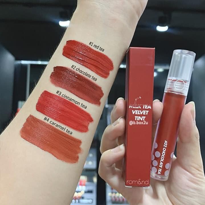 Son Kem Lì Mịn Phiên Bản Trà Sữa Romand Milk Tea Velvet Tint 4.4g