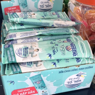Túi 10 Thanh Sữa chua uống Nestle Yogu có chứa tổ yến 85ml