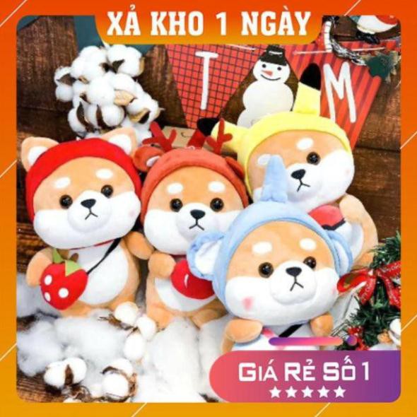 Gấu bông gối ôm chú chó Shiba Cosplay