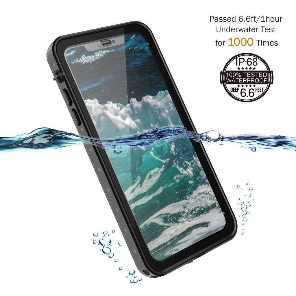 Ốp điện thoại bảo vệ toàn diện chống nước cho IPhone XS Max 6.5" 2018