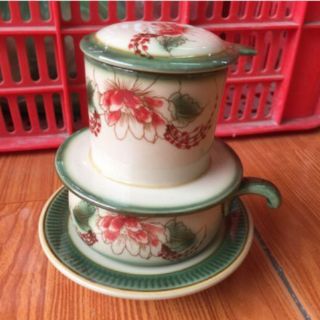 Bộ phin pha cafe sứ Bát Tràng