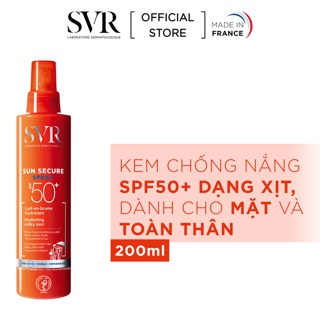 Xịt Chống Nắng SVR Sun Secure Spray SPF50+ 200ml