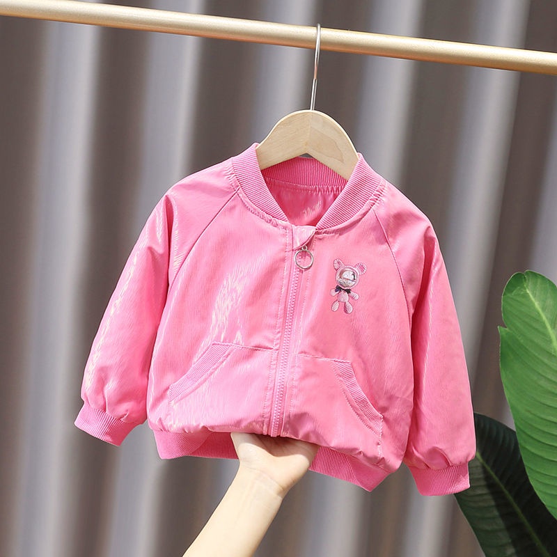 Áo Khoác Bóng Chày Dễ Thương Cho Bé Gái
