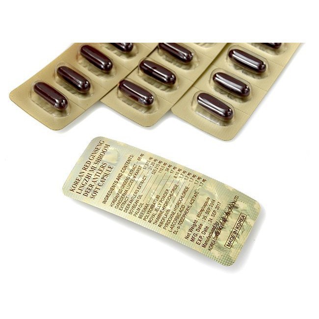 Đạm Tổng Hợp Hồng Sâm Nhung Linh Chi, Hộp 60 viên | BigBuy360 - bigbuy360.vn