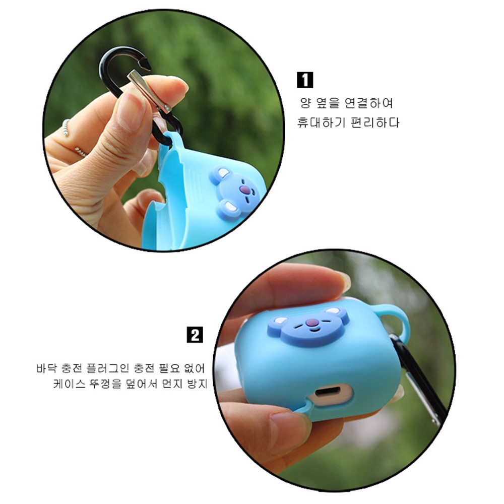 Vỏ Bảo Vệ Hộp Sạc Tai Nghe Không Dây Airpods Hình Bt21 Dễ Thương