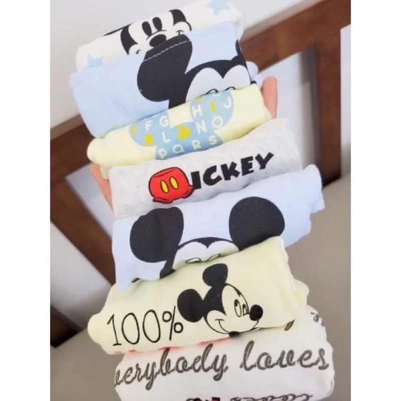 ❤️NGÔ KHOAI MỲ❤️ set 10 yếm cổ Mickey Minie cho bé trai và gái