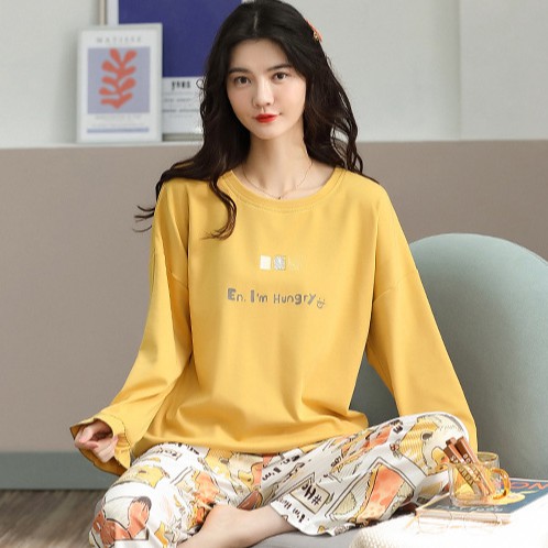 Đồ Bộ Nữ Mặc Nhà Chất Liệu Vải Thun Cotton 100% ♥️ Hoodie Nữ Dễ Thương ♥️IVY621