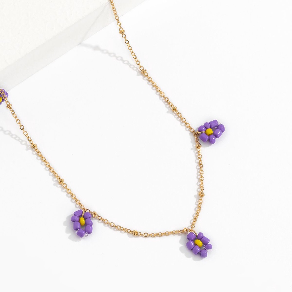 Dây thắt lưng chuỗi xích đính bông hoa tùy chỉnh phối bikini phong cách bohemian nhiều màu tùy chọn thời trang cổ điển