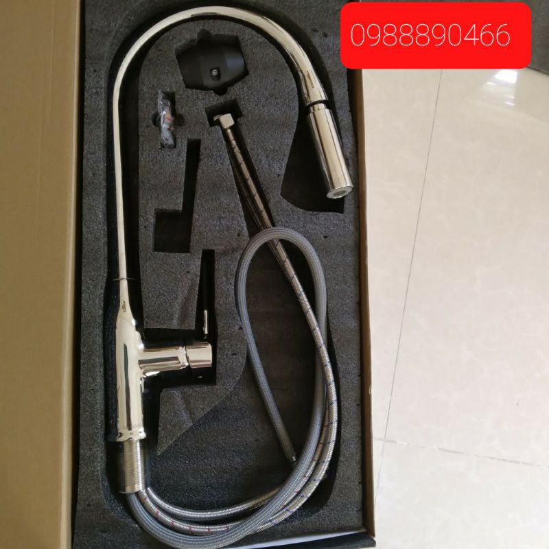 [Chính hãng] Vòi rửa bát nóng lạnh dây rút cao cấp Kobesi KB804, bảo hành 3 năm | BigBuy360 - bigbuy360.vn